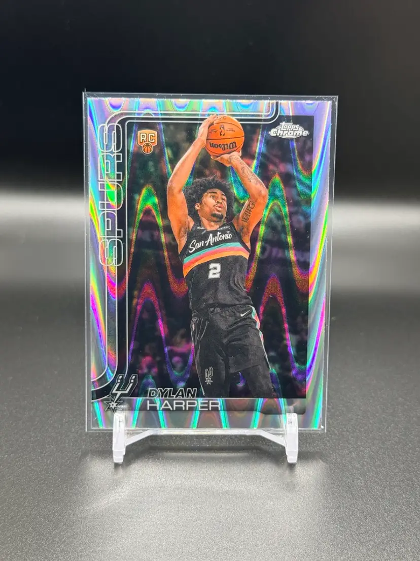 Dylan Harper 2025-26 Topps Chrome Update Raywave Rookie Card