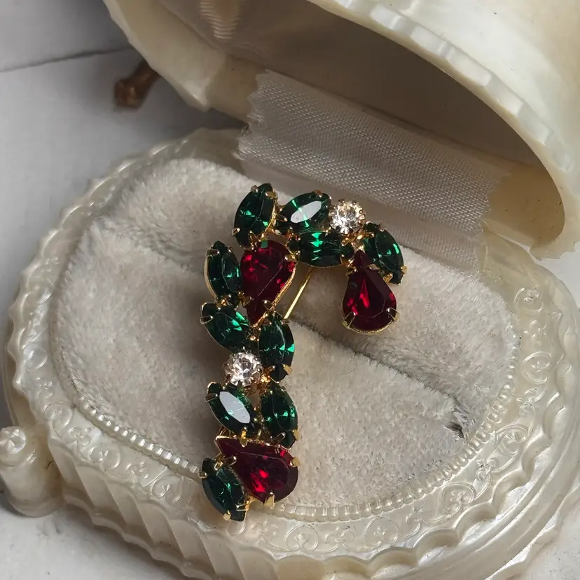 Vintage Candy Cane Brooch
