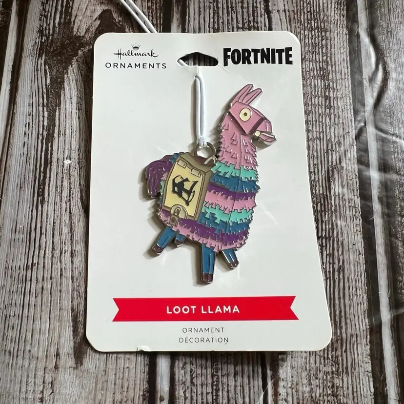 Hallmark Loot Llama Flat Metal Ornament Fortnite