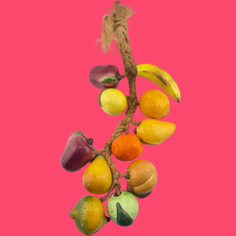 Fruit On A Rope Ceramic Vintage 15"