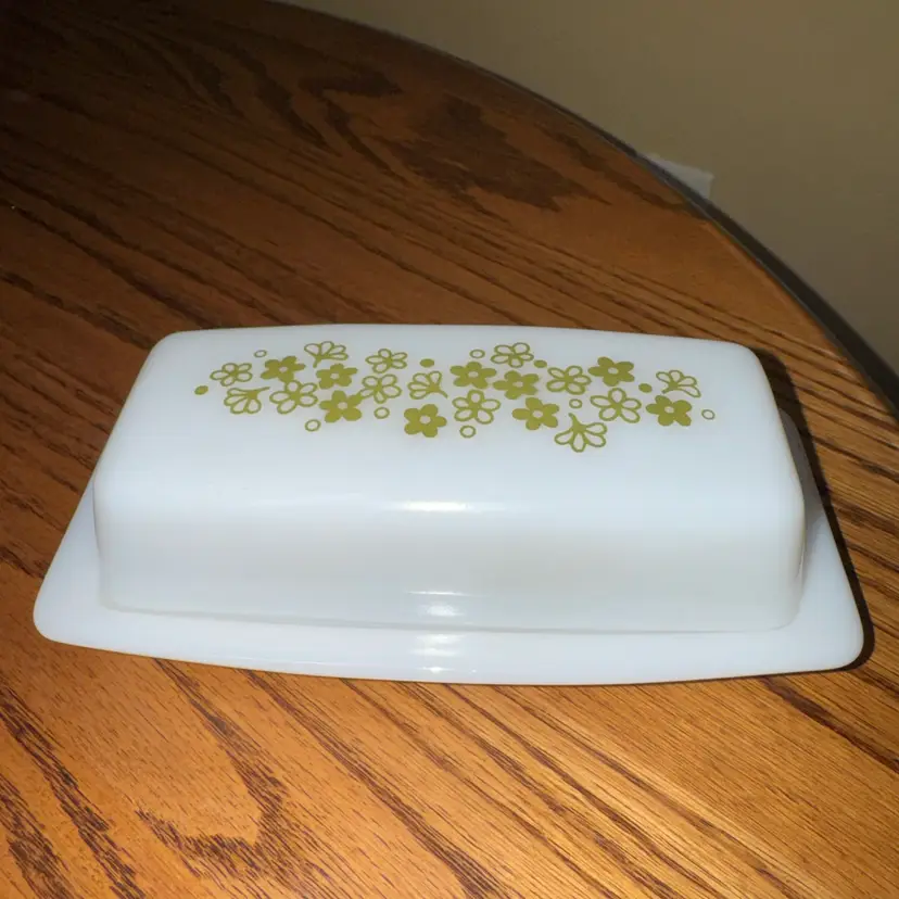 PYREX crazy Daisy butter dish 72-B with Lid