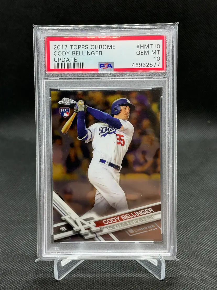 2017 Topps Chrome Update #HMT10 Cody Bellinger RC Rookie PSA 10 Gem Mint Dodgers
