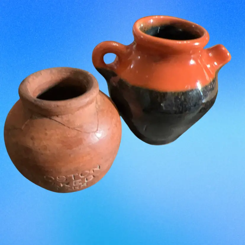 Witches Brew Mini Pottery Vessels Set Of 2