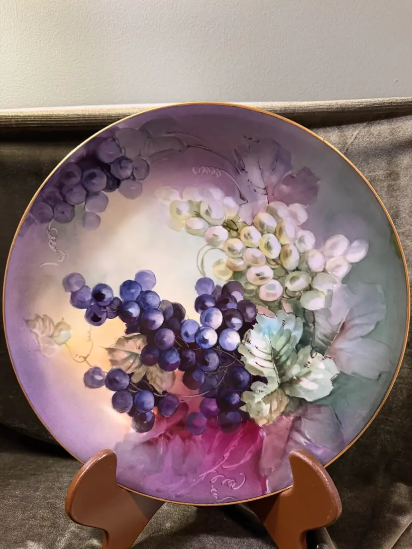 Antique Limoges France Hand-Painted Grape Charger Plate – Gessner Art Shop
