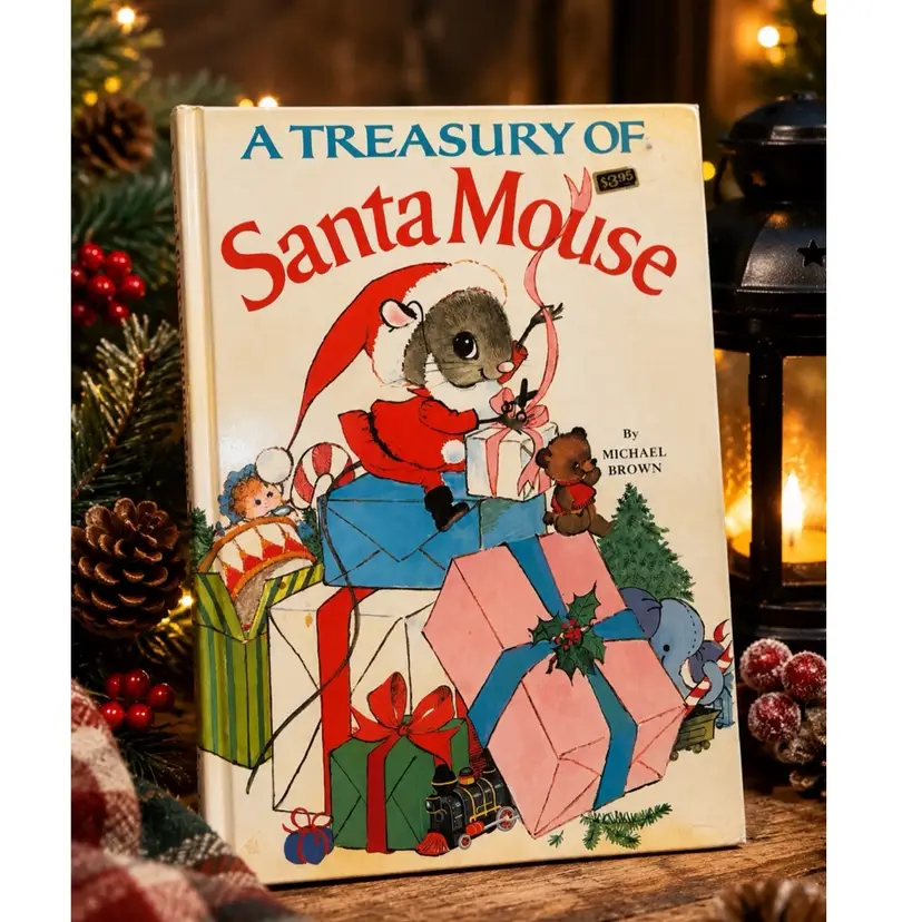 **VTG A Treasury of Santa Mouse Hardcover Children’s Christmas Book Michael Brown 1970