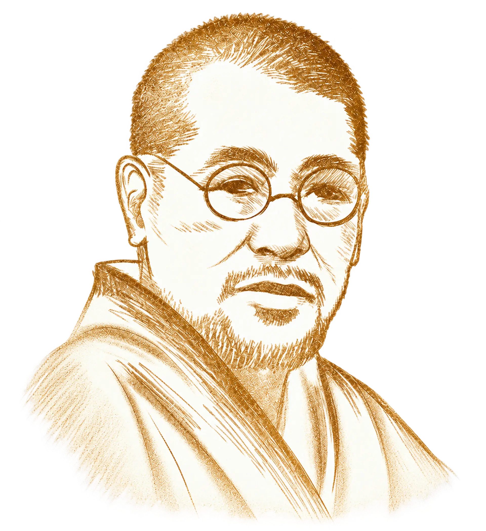 Portrait of Mikao Usui, founder of Usui Reiki Ryoho
