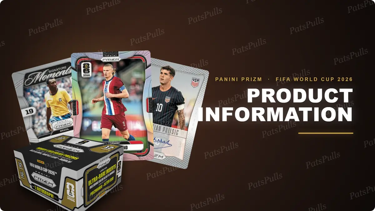 Image Showing the best cards from FIFA World Cup 2026 Prizm including Erling Haaland, Pele, and Christian Pulisic