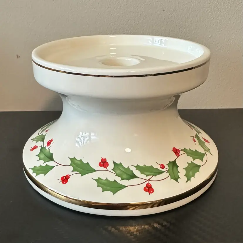 Lenox Holiday Dimension Collection Candle Pedestal