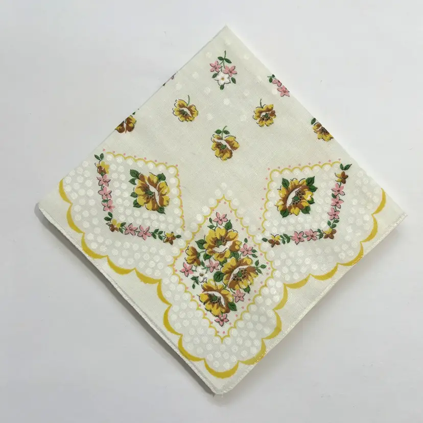 Heirloom Linen Bridesmaid Handkerchief Wedding Cottage Vintage Feminine Dainty