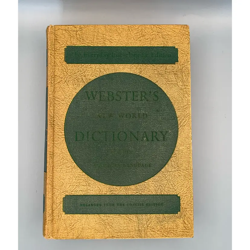 1964 Websters New World Dictionary Everyday Encyclopedia Edition 1202 Pages. Including Several Full Page Color Illustrations.