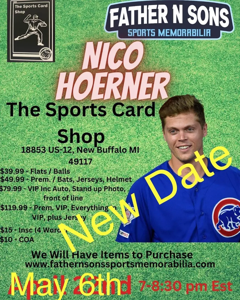 Past event flyer — The Sports Card Shop