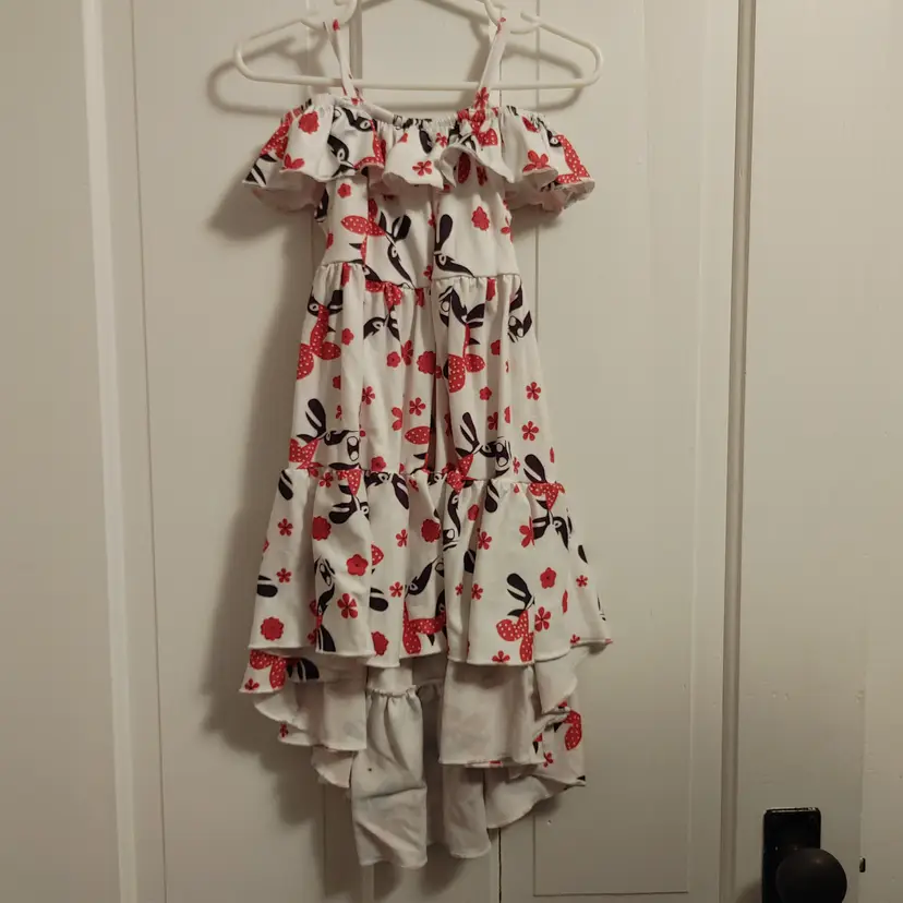 Kids- Brand: UB- Unique Baby. Size XS. Cow dress. Material- 95% polyester, 5% spandex. No callouts.