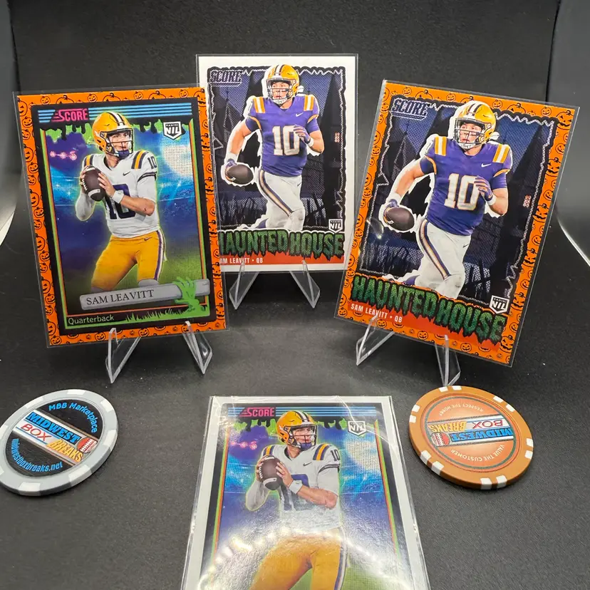Sam Leavitt 4-card Lot 2026 Score-a-Treat LSU Tigers
