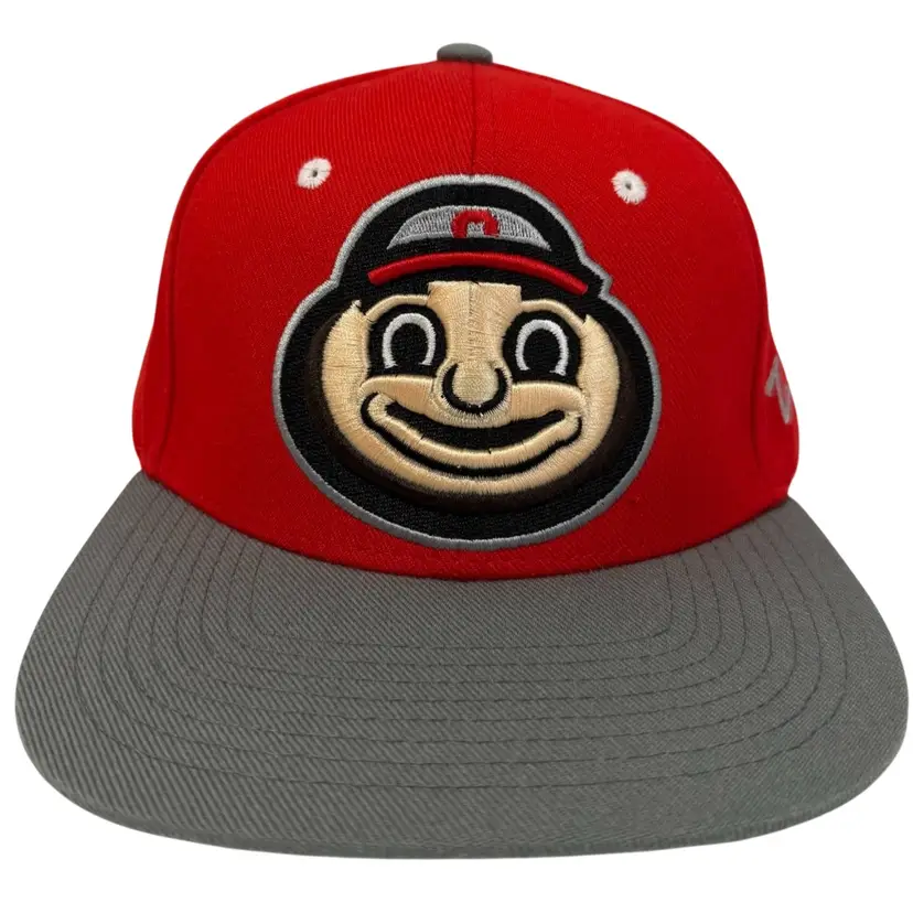 Ohio State Buckeyes The Menace Brutus Buckeye Flat Brim Snapback by Zephyr Brand