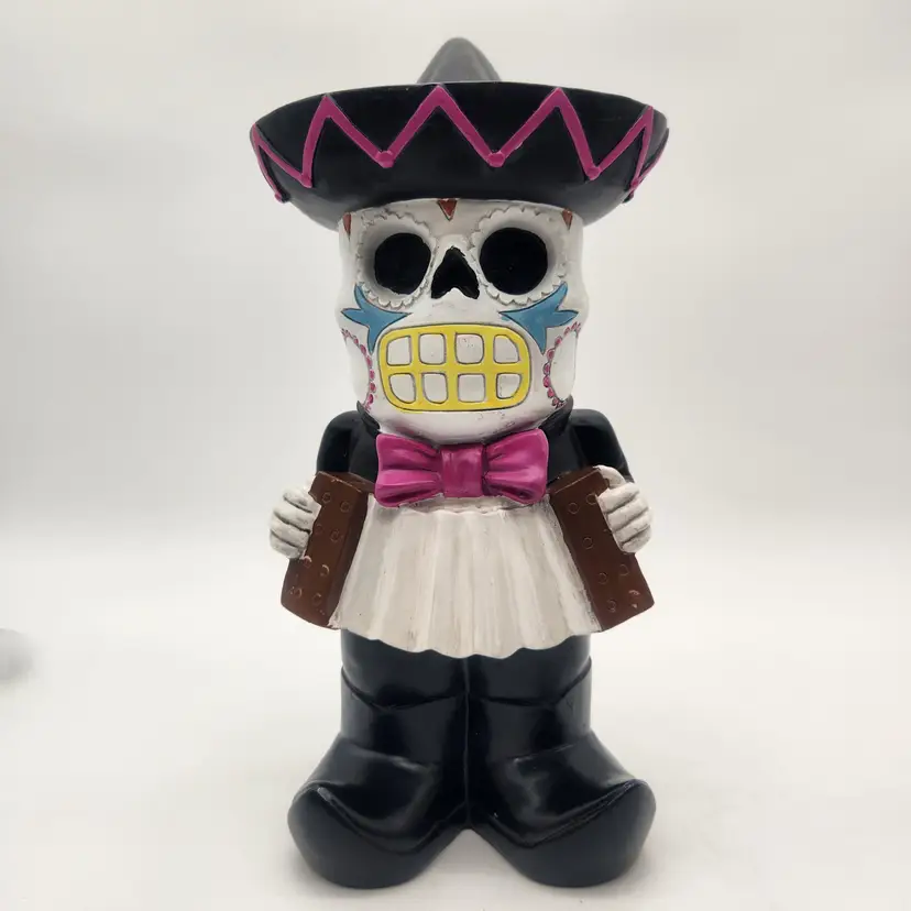 Day of the Dead Skeleton Musician Figurine Dia de los Muertos Calavera Decor New