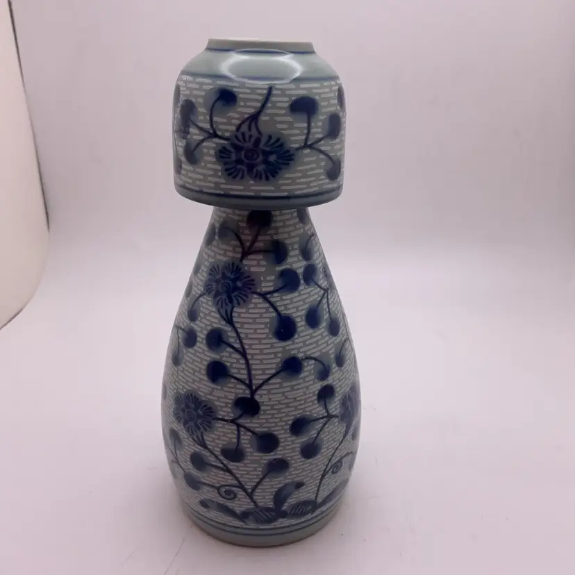 POW1 Asian Sake Tumble Up Pitcher & Cup 5.5"