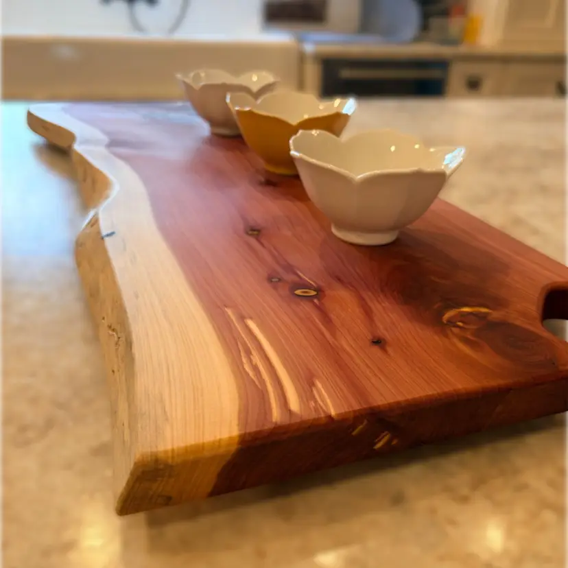 Red Cedar Live Edge Serving Board