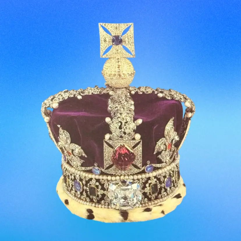 Vintage Imperial State Crown Continental DB Postcard, Unused