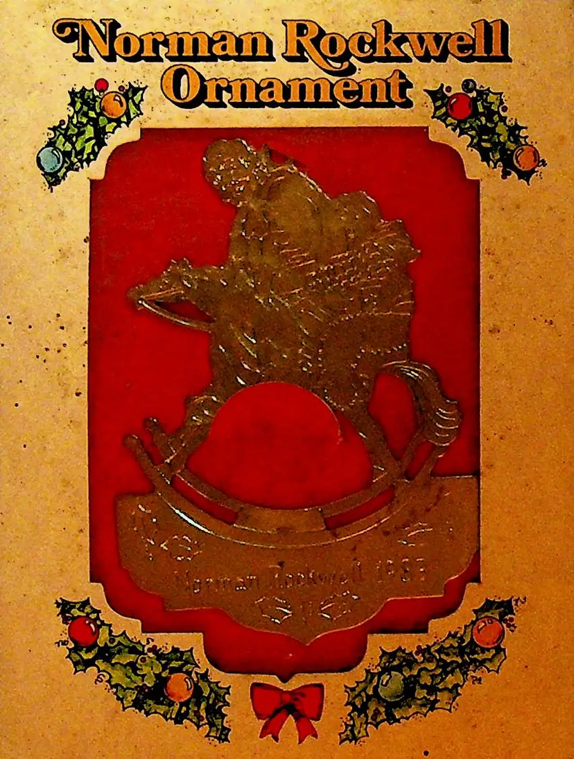 Norman Rockwell Ornament Rocking Horse 1983 (mrshelf)