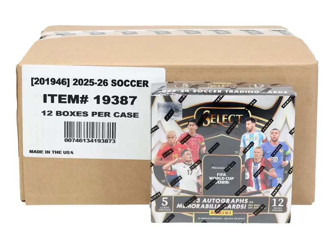 (PRE-SALE) 2025-26 Panini Select Road to FIFA World Cup ’26 12 Box Hobby Case