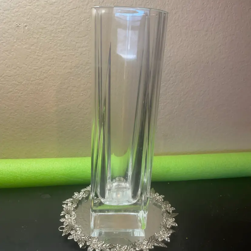 Gorgeous Signed Orrefors 12” Cylindrical Vase