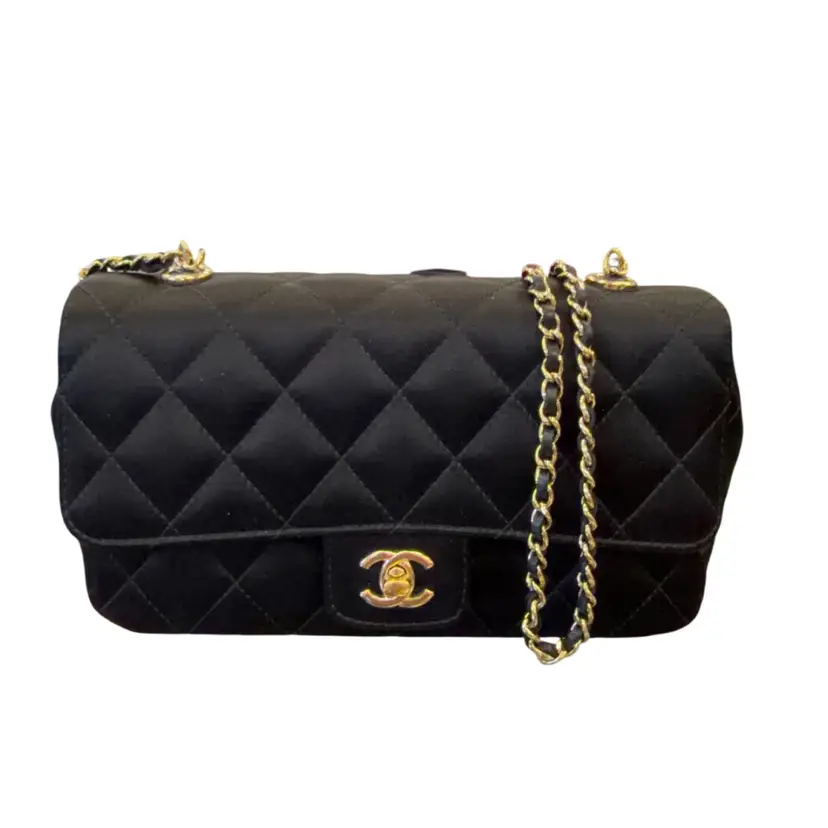 Chanel Black Satin Dust Bag