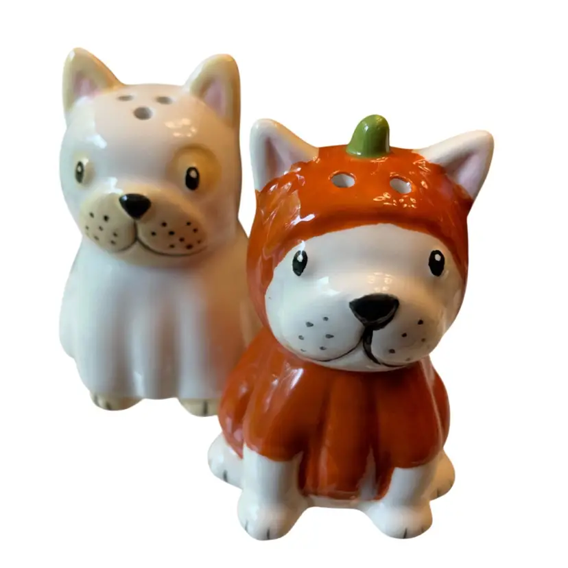 Salt & Pepper Pups In Costumes