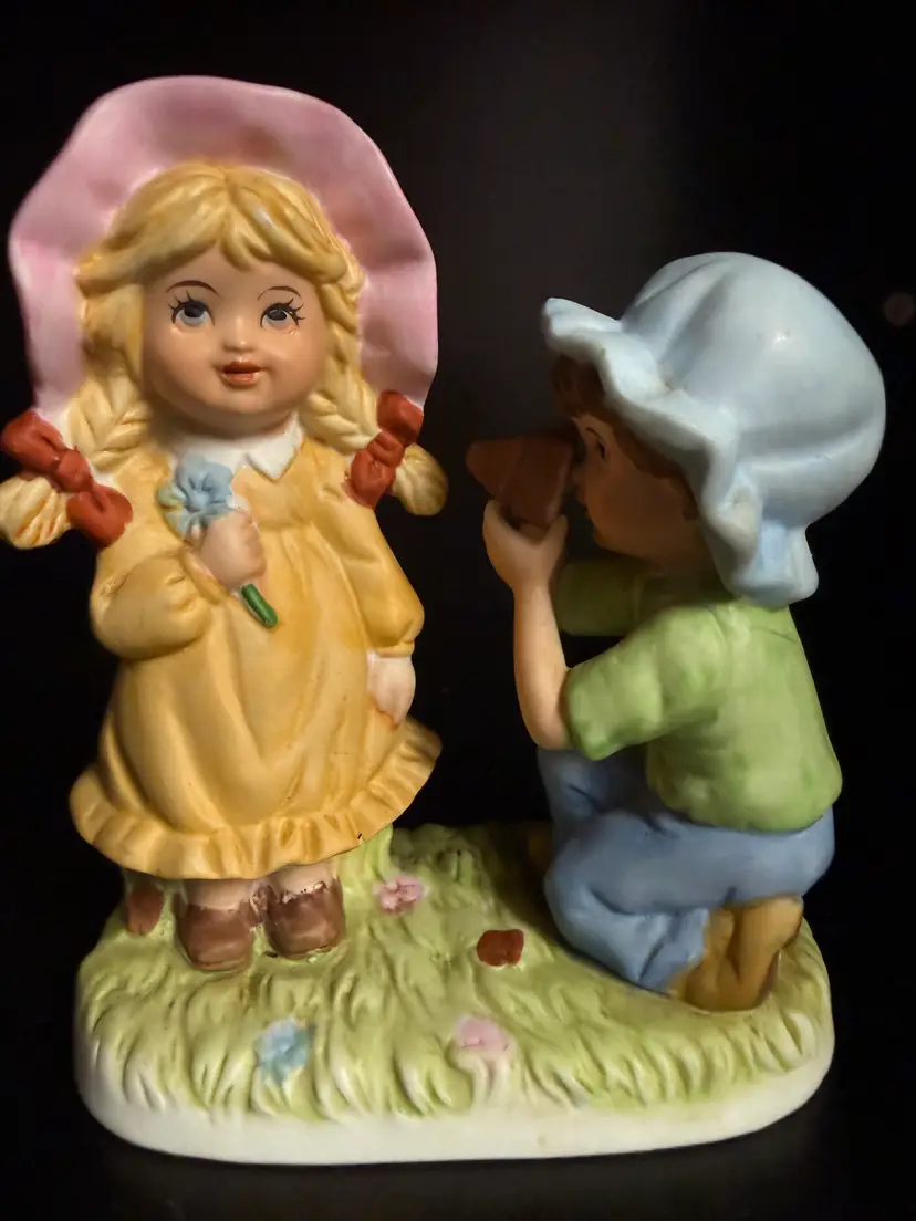 Vintage Boy and Girl Figurine