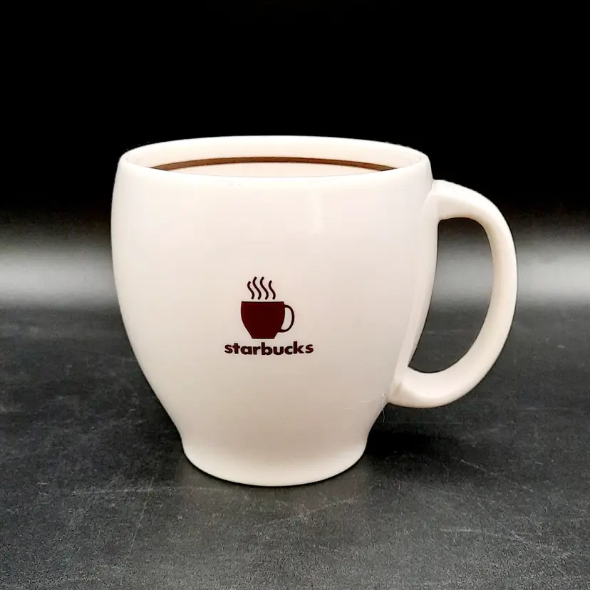 Starbucks Abbey Steaming Coffee Mug Brown Ivory 2004