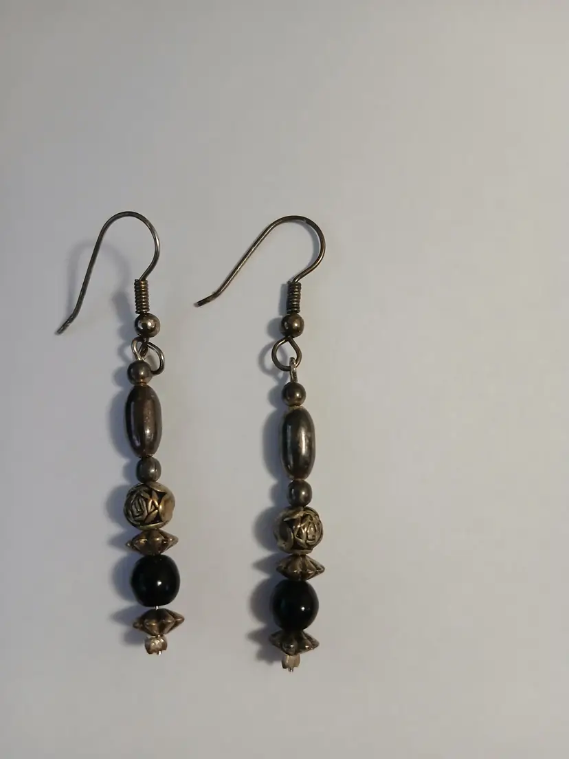 Vintage Beaded Dangle Earrings