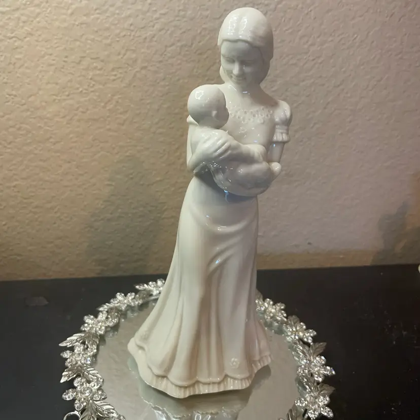 Lenox USA Porcelain 9” Mother-Child Figurine