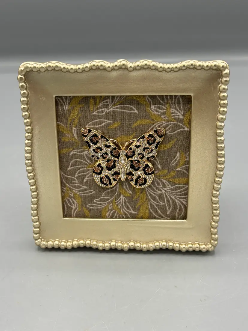 Gold Frame with butterfly