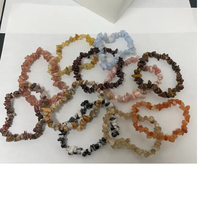 #15 - CHOICE Of 1 Gemstone Chip Bracelet