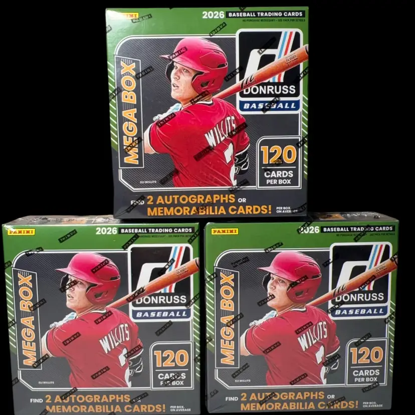2026 Donruss Baseball 3 Mega Box Live Team Rip MBB2029 (stacked shipping)