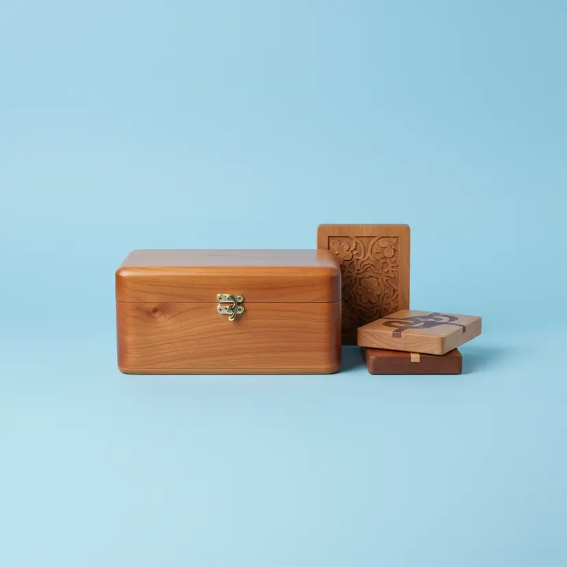 Handcrafted Wooden Box - Buy Now with Variants