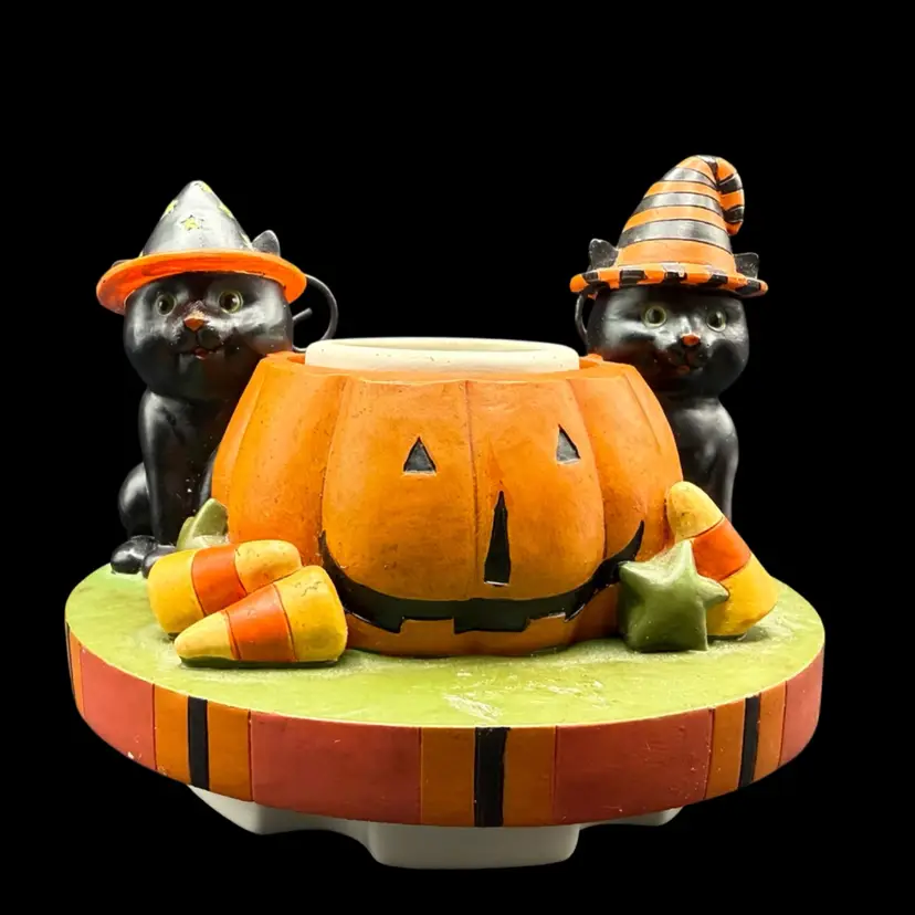 Witchy Cat Candle Topper4”x3” Yankee Candle Our America