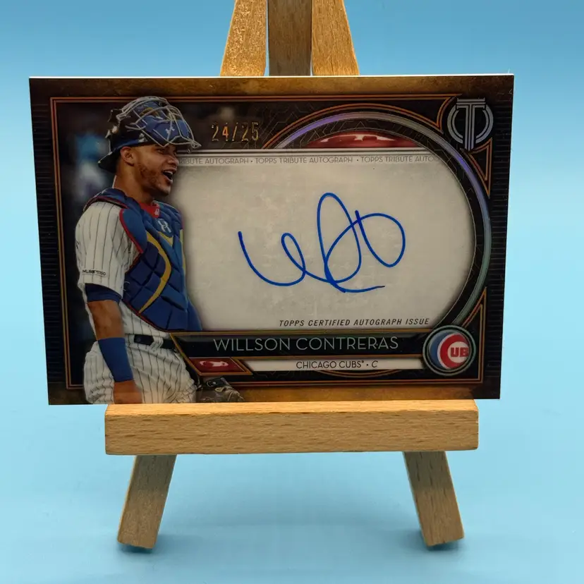 2020 Topps Tribute Willson Contreras Auto Orange 24/25 TA-WC B72