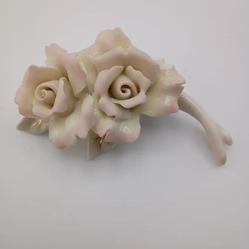 Lenox rose brooch