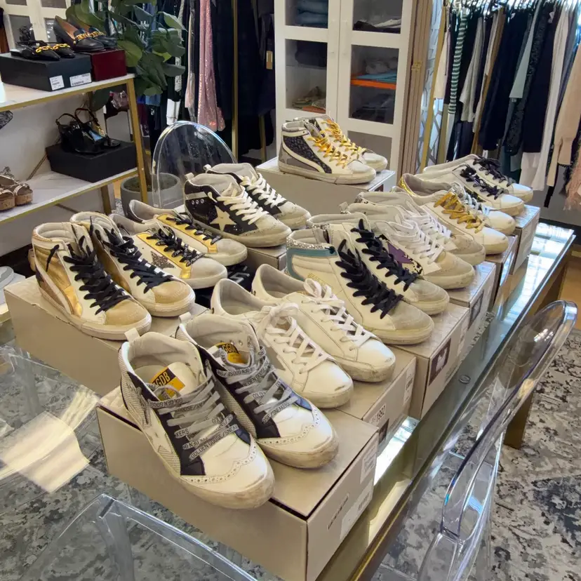 High Top Golden Goose Sz 38