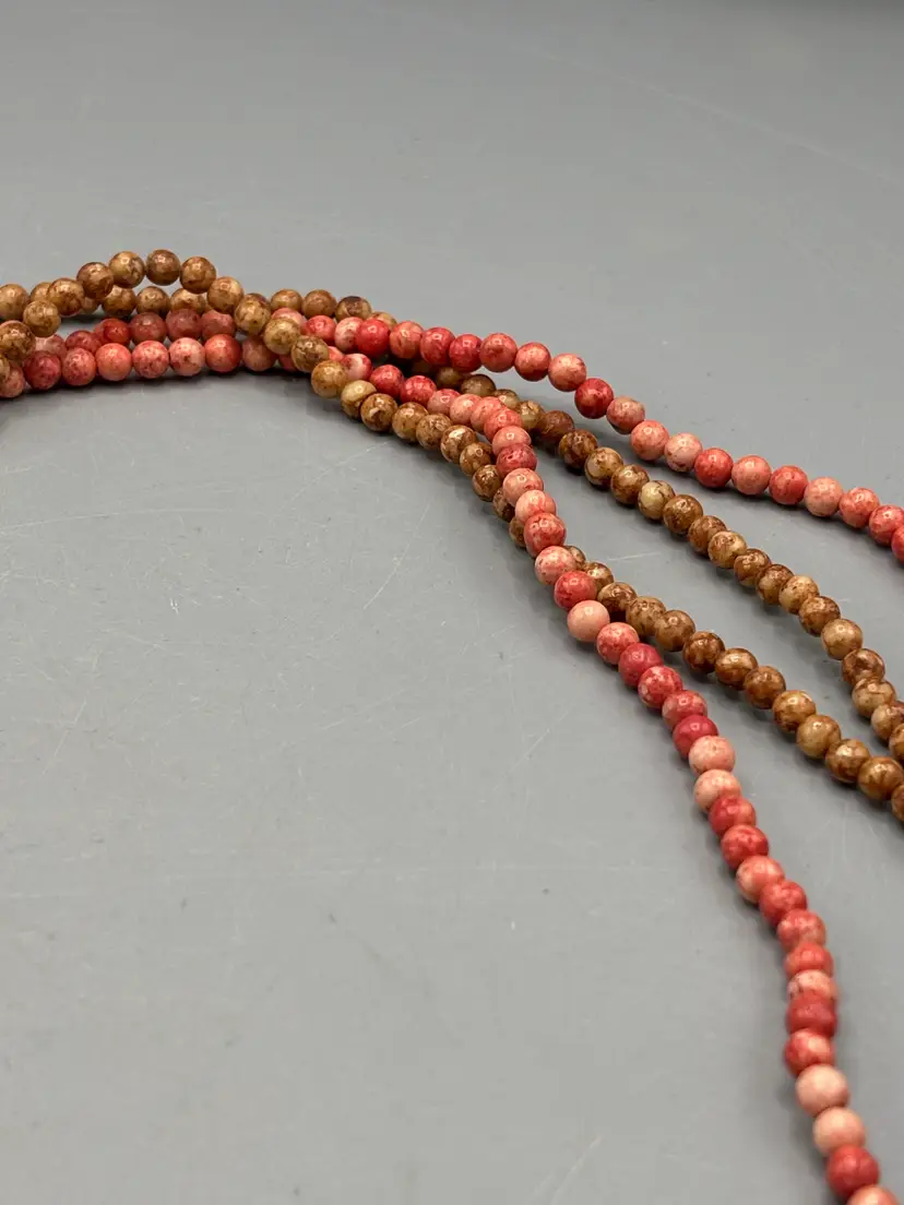 Rhodonite 2 strand necklace
