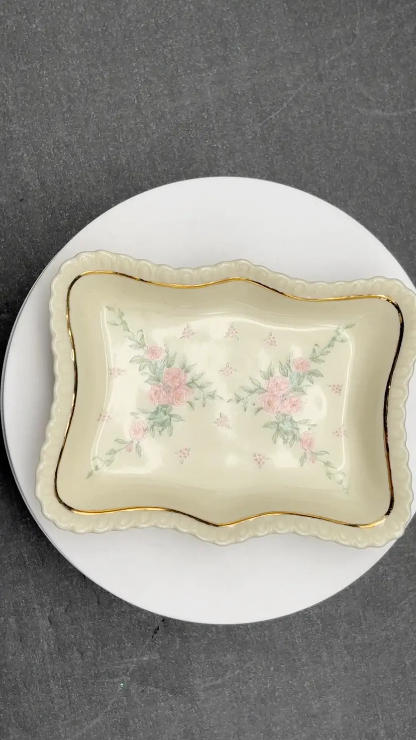Lenox Petite Rose Vanity Tray