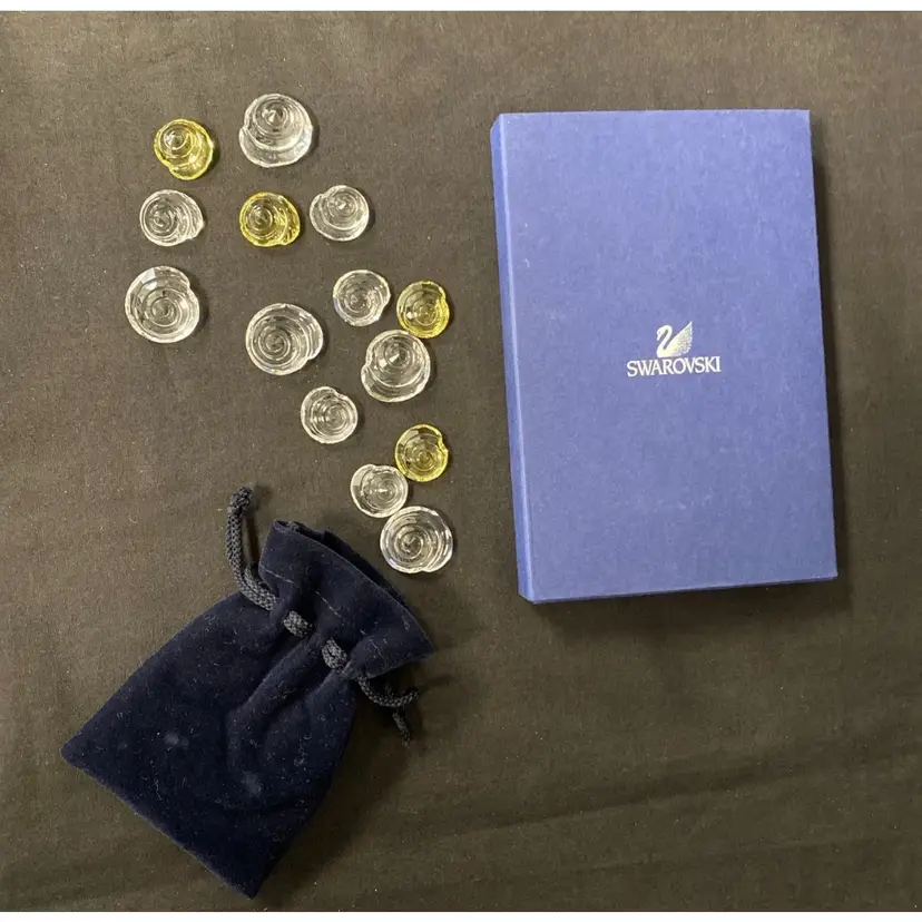 Swarovski "Miniature Top Shells" Set of 15, 2007 Member Exclusive