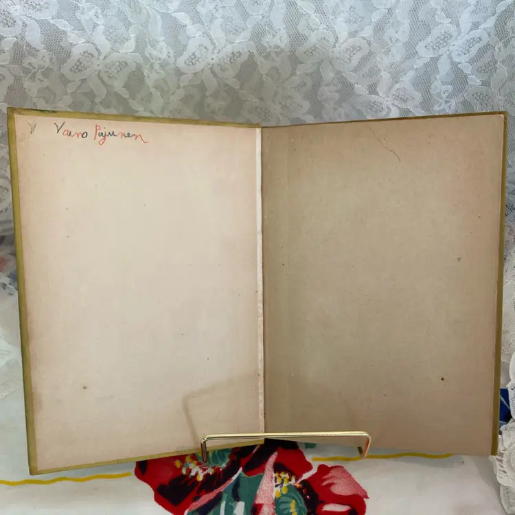 Charming Vintage Animal Folk Tale Book — Ornate Antique Cover for Journals & Display