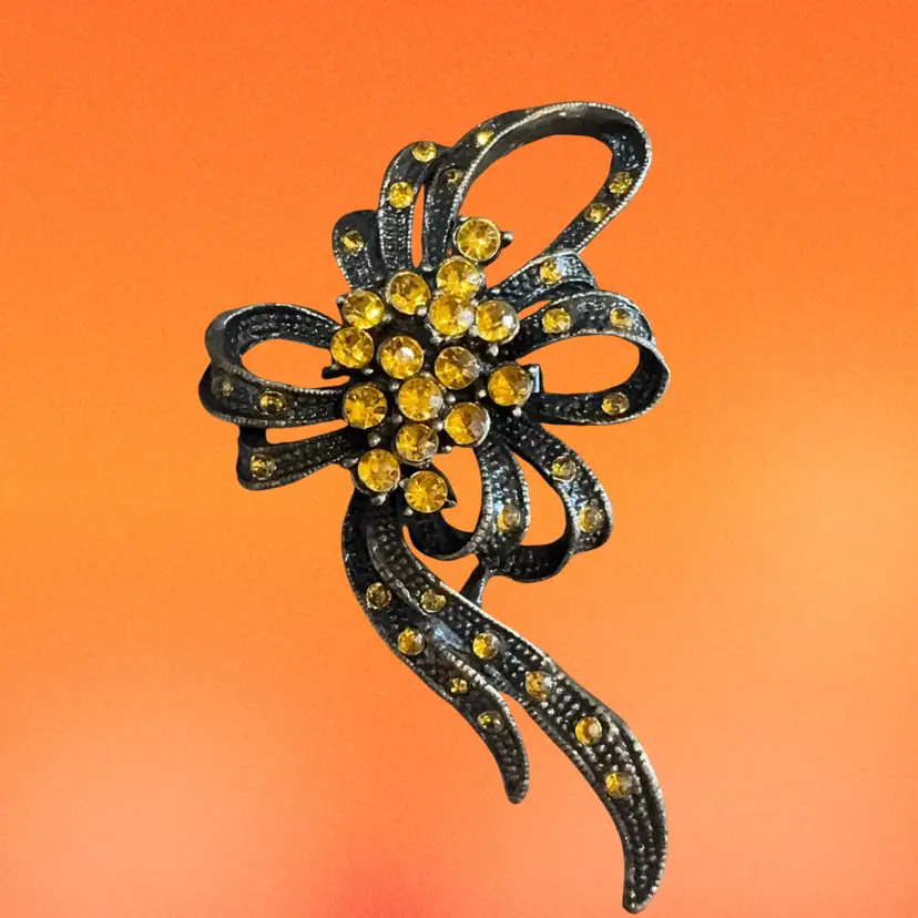 Fall Rhinestone Brooch Or Pendant