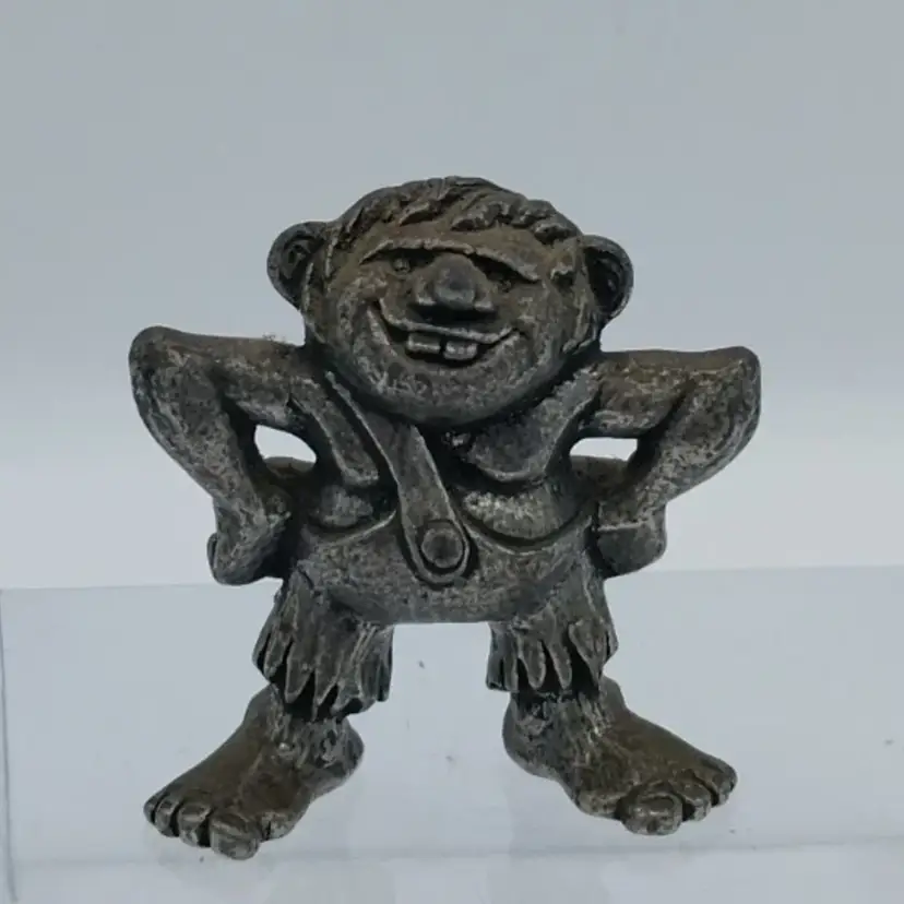 Vintage Tinn-Per Norway Troll /Gnome 2"T Pewter Figurine #1
