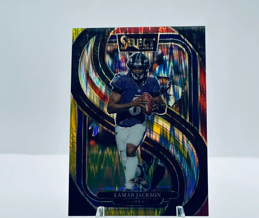 Lamar Jackson Select Prizm Shock - Baltimore Ravens