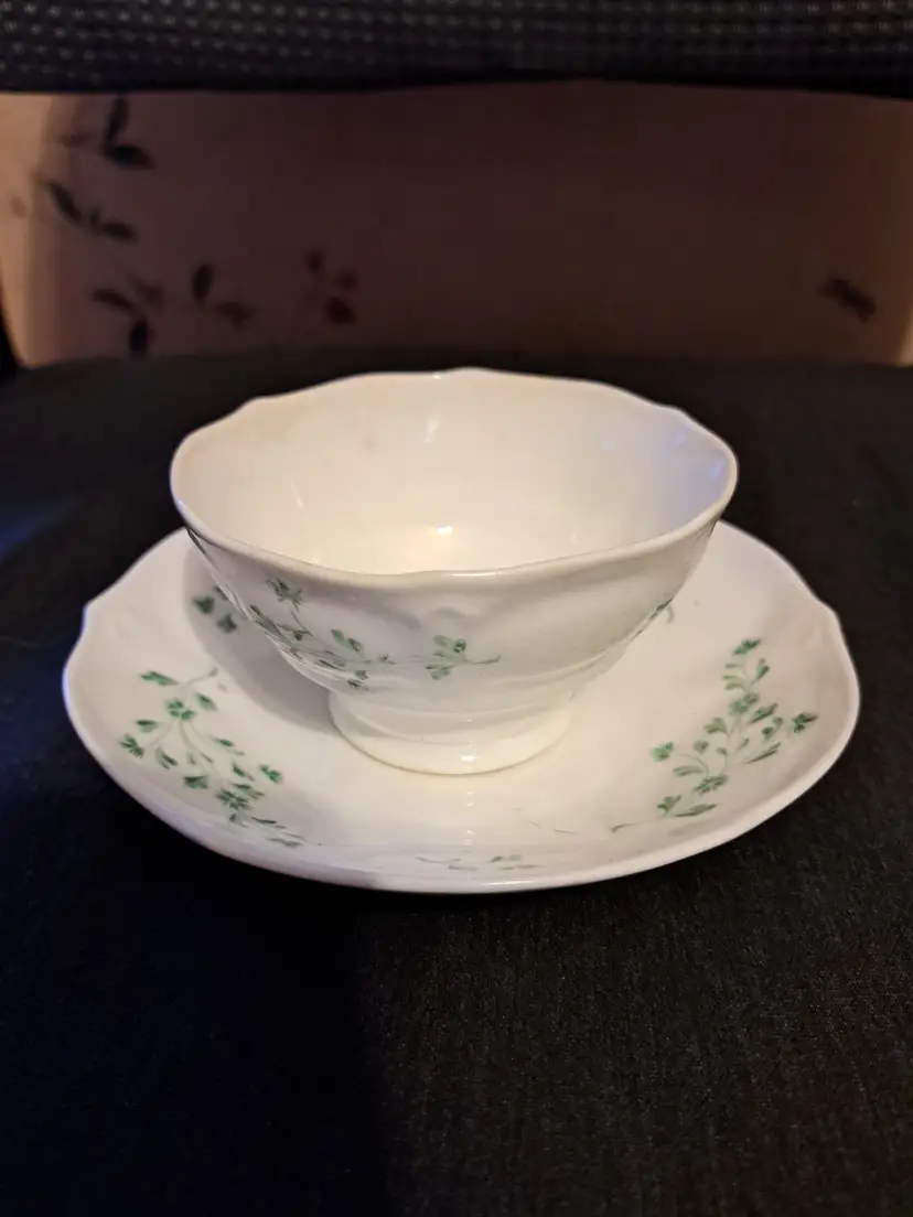 Ruby Lane cup & small dessert bowl