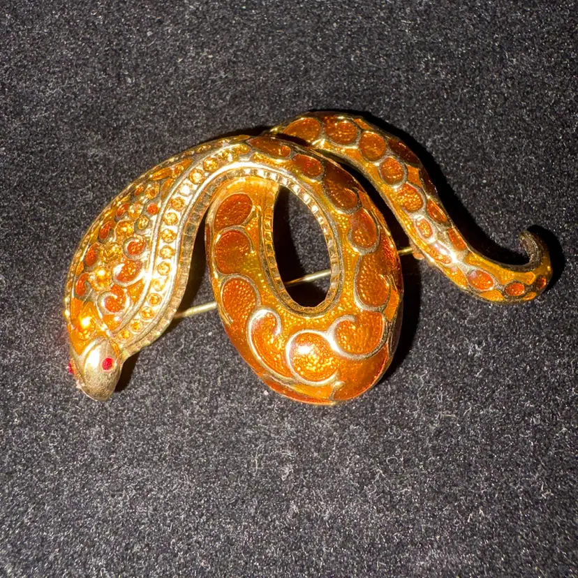 Joan River Cobra Snake Brooch