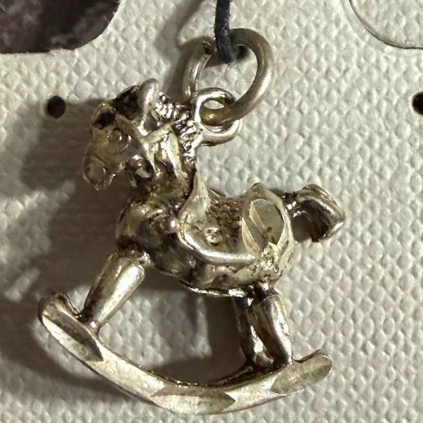 Sterling Silver Rocking Horse Charm