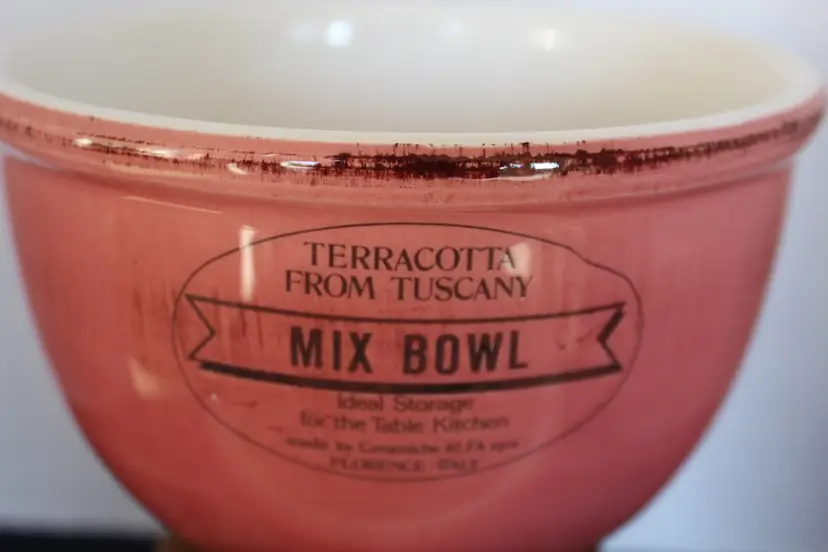 TERRACOTTA FROM TUSCANY 2PcMixingBowlSet MadeByCeramiche ALFA spa Florence Italy